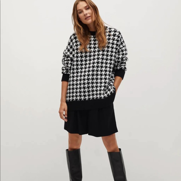 Mango houndstooth sweater bloggers fav, Rare❤️ - Picture 6 of 12
